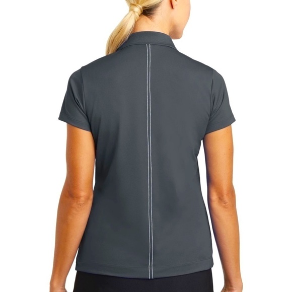 NIKE Short Sleeve Polo Grey Seamed Golf Tennis Outdoors Activity Size Me… - Picture 3 of 9